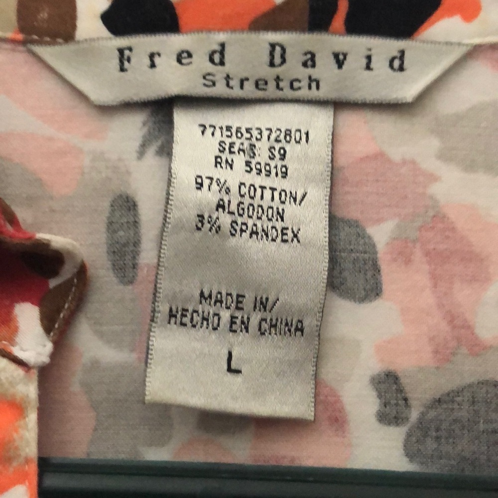 Fred David Stretch Tailored Pleated Blouse - Picture 3 of 8